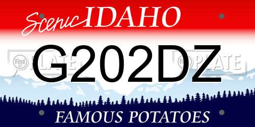 G202DZ Idaho License Plate
