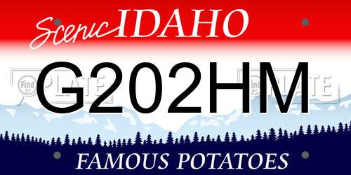 G202HM Idaho License Plate