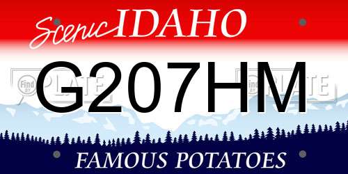 G207HM Idaho License Plate