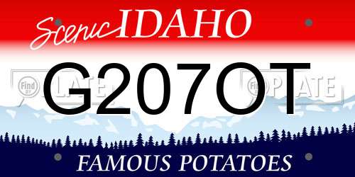 G207OT Idaho License Plate