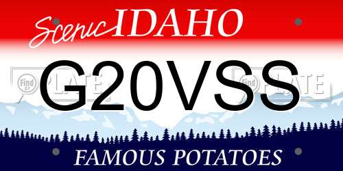G20VSS Idaho License Plate