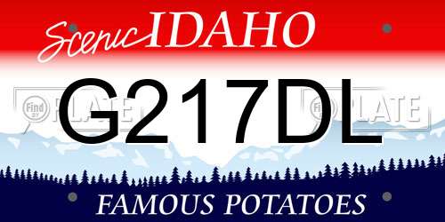 G217DL Idaho License Plate