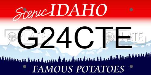 G24CTE Idaho License Plate