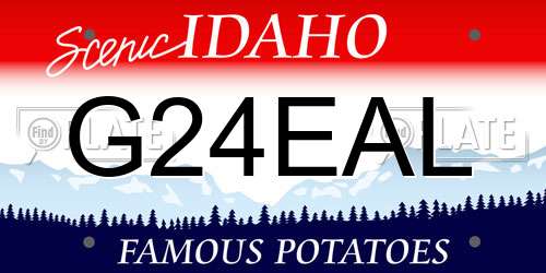 G24EAL Idaho License Plate