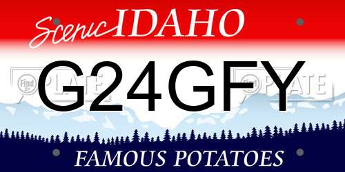 G24GFY Idaho License Plate