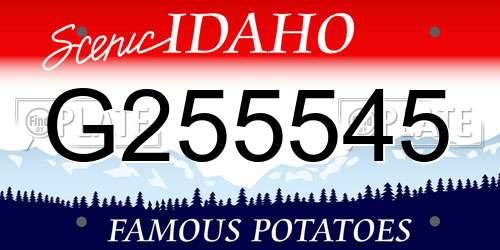 G255545 Idaho License Plate