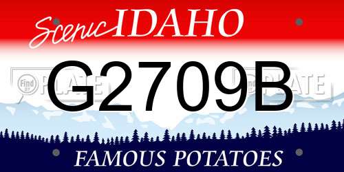 G2709B Idaho License Plate