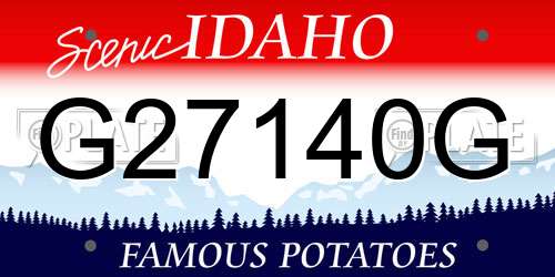 G27140G Idaho License Plate