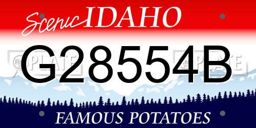 G28554B Idaho License Plate
