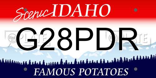G28PDR Idaho License Plate
