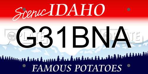 G31BNA Idaho License Plate