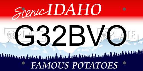 G32BVO Idaho License Plate