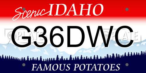 G36DWC Idaho License Plate