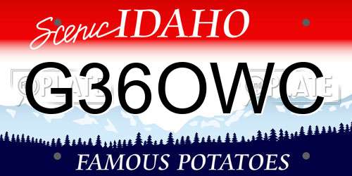 G36OWC Idaho License Plate