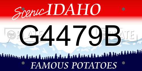 G4479B Idaho License Plate