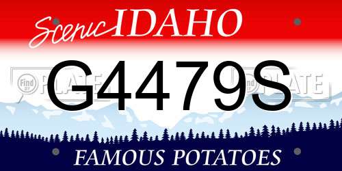 G4479S Idaho License Plate