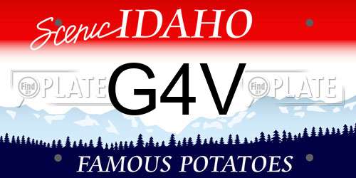 G4V Idaho License Plate