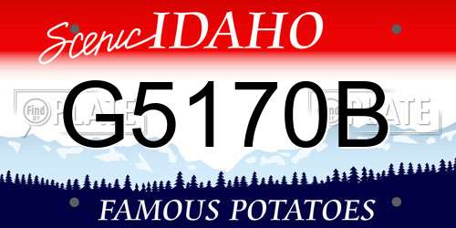 G5170B Idaho License Plate