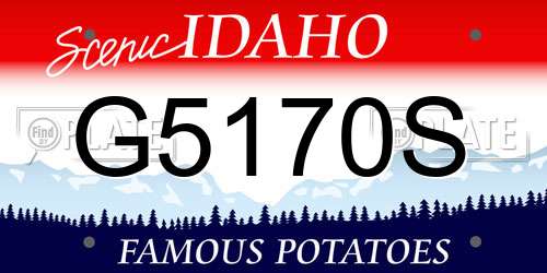 G5170S Idaho License Plate