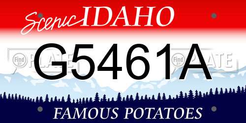 G5461A Idaho License Plate