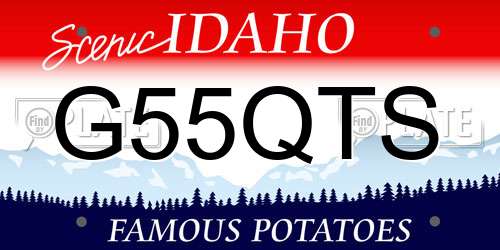 G55QTS Idaho License Plate