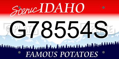 G78554S Idaho License Plate