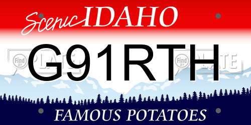 G91RTH Idaho License Plate