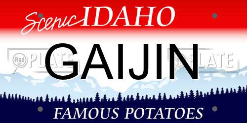GAIJIN Idaho License Plate