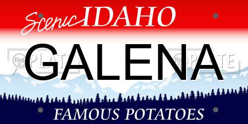 GALENA Idaho License Plate