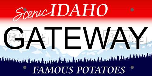 GATEWAY Idaho License Plate