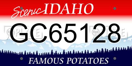GC65128 Idaho License Plate