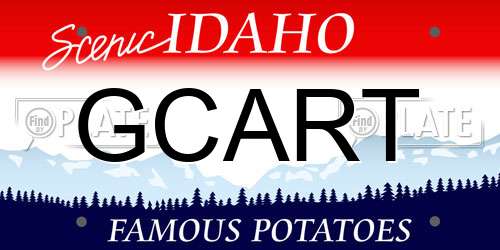 GCART Idaho License Plate