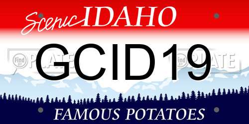 GCID19 Idaho License Plate