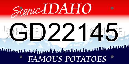 GD22145 Idaho License Plate