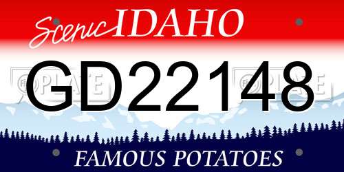 GD22148 Idaho License Plate