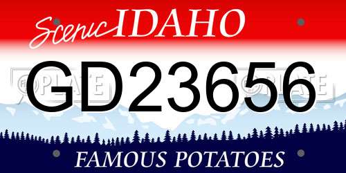 GD23656 Idaho License Plate