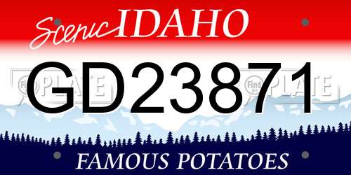 GD23871 Idaho License Plate