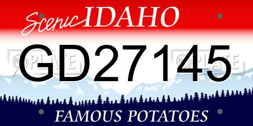 GD27145 Idaho License Plate