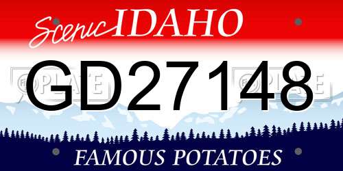 GD27148 Idaho License Plate