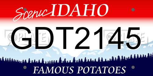 GDT2145 Idaho License Plate