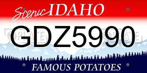 GDZ5990 Idaho License Plate