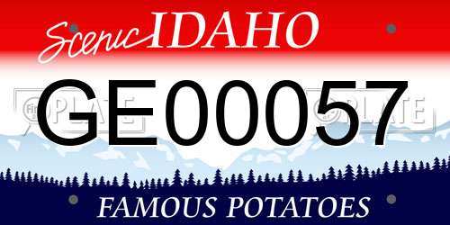 GE00057 Idaho License Plate