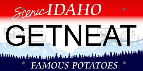 GETNEAT Idaho License Plate