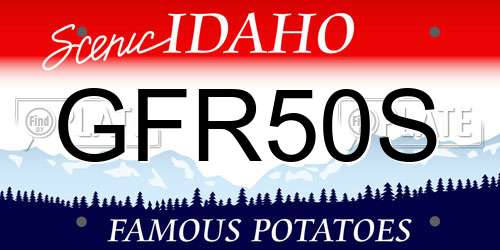 GFR50S Idaho License Plate