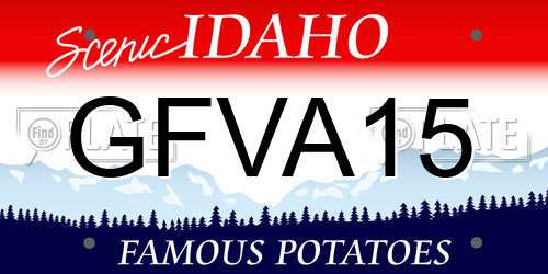GFVA15 Idaho License Plate