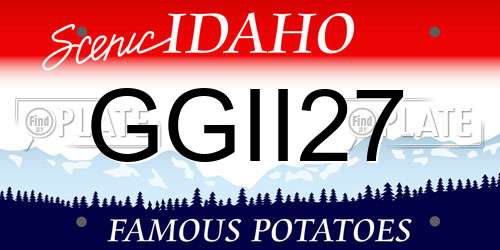 GGII27 Idaho License Plate