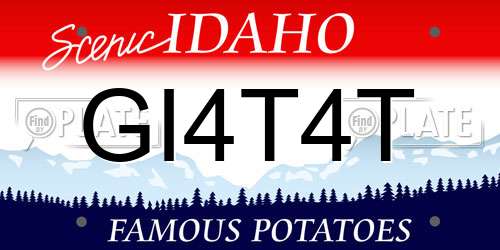 GI4T4T Idaho License Plate