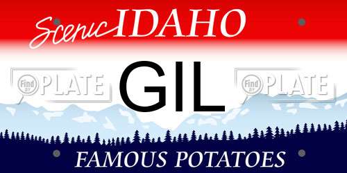 GIL Idaho License Plate