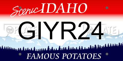 GIYR24 Idaho License Plate
