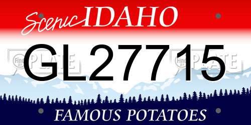 GL27715 Idaho License Plate